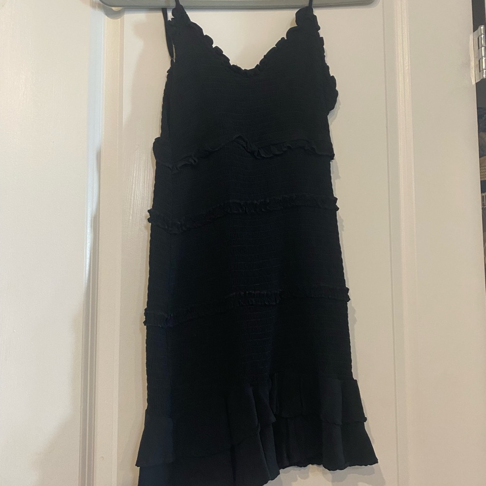 Black Ruffled Dress